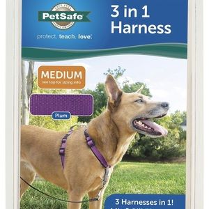 PetSafe Harness in plum medium front clip